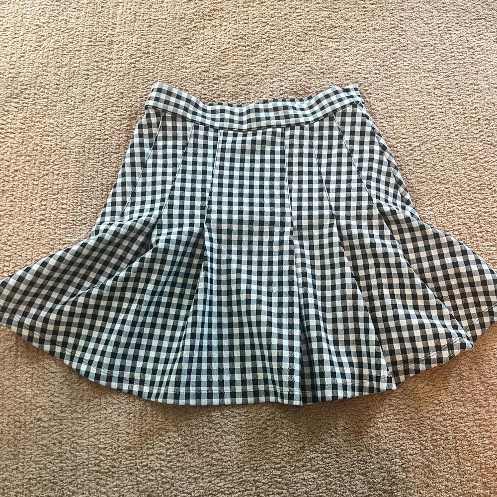 Free People Mini Plaid Skirt